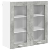 Hanging Cabinet Concrete Grey 80 x 31 x 80 cm Engineered Wood 884325