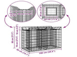 Gabion Raised Bed Silver 42033303