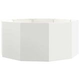 Planter White 120 x 120 x 50 cm Steel 883746