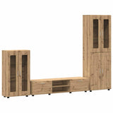 TV Cabinet Set FLORIN 3 pcs Artisan Oak Engineered Wood 3397983