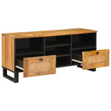 TV Cabinet with Drawer Brown 100 x 33 x 46 cm Solid Mango Wood 4018062