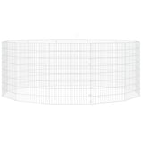Free Range Animal Enclosure 12-Panel 54x80 cm Galvanised Iron 171580