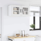 Wall Glass Cabinet LUCCA White 40 x 31 x 40 cm Engineered Wood 884834