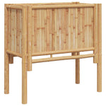 Garden Raised Bed Brown 70 x 35 x 70 cm Bamboo 4106589