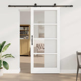 Sliding Door ORKDAL White and Black 93 x 211 cm 3332038