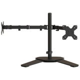Dual Monitor Stand Black Steel VESA 75/100 mm 358008