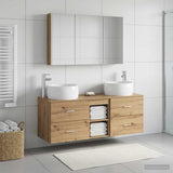 Bathroom Furniture Set 4 pcs Artisan Oak 3407030