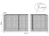 Gabion with 3.5 mm Wire and 5x5 cm Mesh 700x50x150 cm 3462368