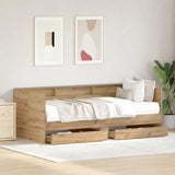 Daybed with Headboard Artisan Oak 90 x 200 cm Engineered Wood 3334000