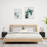 TV Wall Cabinets with LED Lights 2 pcs Black 30.5x35x30 cm 837221