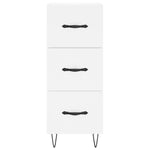 Highboard White 34.5x34x180 cm Engineered Wood 3198881