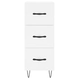 Highboard White 34.5x34x180 cm Engineered Wood 3198881