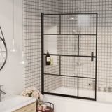 Shower Enclosure ESG 100x140 cm Black 150750