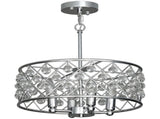 51 Crystallite Four-Bulb Chandelier - Silver-Tone T3398P425244