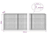 Gabion with 3.5 mm Wire and 5x5 cm Mesh 700x30x150 cm 3462272