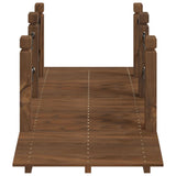 Garden Bridge with Chain Railings 150x67x56cm Solid Wood Spruce 363358