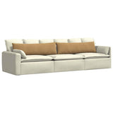 Sofa Pillows 2 pcs Brown 145 x 40 cm Corduroy Fabric 42013850