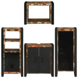 Bathroom Furniture Set 4 pcs Multicolour Solid Reclaimed Wood 3305679