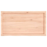 Table Top 100x50x cm Untreated Solid Wood Live Edge 363885