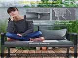 4 Pieces Rattan Garden Furniture Set - Charcoal Grey T3398P327960