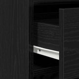 Sideboard with Drawer Black oak 40 x 41 x 75 cm Engineered wood 865056