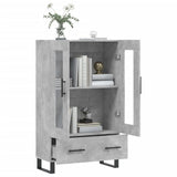 Highboard Concrete Grey 69.5x31x115 cm Engineered Wood 828328