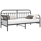 Daybed Frame Black 90 x 190 cm Powder-Coated Steel 42002630