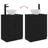 Bathroom Vanity with Sink Black 54 x 35 x 83 cm Engineered Wood 890115