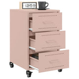 Bedside Cabinet Pink 36x39x59 cm Steel 846729