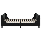 Children's Bed Frame with Headboard Black 80 x 200 cm Velvet 42010869
