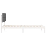 Bed Frame with Upholstered Headboard Light Grey 100 x 200 cm 878003