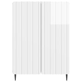 Sideboard High Gloss White 66 x 34.5 x 92 cm Engineered Wood 894359