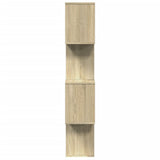 Room Divider Bookcase 4-Tier Sonoma Oak 70x24x129 cm Engineered Wood 858104
