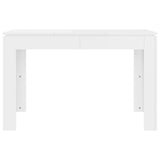 Dining Table High Gloss White 120x60x76 cm Engineered Wood 800762