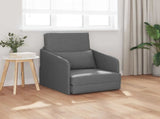 Folding Sofa Bed Dark Grey 65 x 80 x 83 cm Fabric 42030495