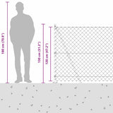 Welded Wire Fence with Concrete Base 10 x 1.2 m 3351238