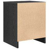 Bedside Cabinets 2 pcs with Drawer Black 40x34x50 cm 858770