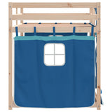 Bunk Bed without Mattress Blue 90x190 cm Solid Wood Pine 3283905