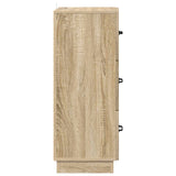 Drawer Cabinet Sonoma Oak 33 x 34.5 x 87 cm Engineered Wood 895307