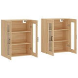 Wall Mounted Cabinets 2 pcs Sonoma Oak Engineered Wood 3197948