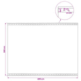 Tarpaulin with Eyelets 2 pcs Green 3 x 4 m 260 gsm PE 3429757
