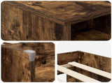 Loft Bed Frame with Cabinet 3 pcs Smoked Oak Engineered Wood 3423410
