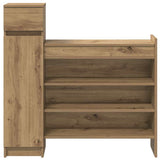 Shoe Cabinet Artisan Oak 100.5 x 28 x 100 cm Engineered Wood 871387