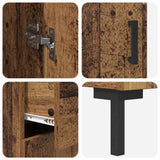 Highboard with Drawer 2 pcs Old Wood Engineered Wood 3415724
