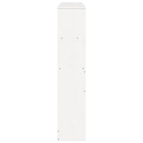 Headboard with Storage White 140 cm Solid Wood Pine 855661