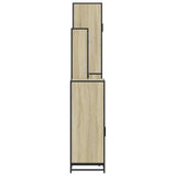 4 Piece Bathroom Furniture Set Sonoma Oak Engineered Wood 3301211