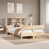 Bookcase Bed without Mattress 140x190cm Solid Wood Pine 3322999