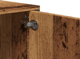 TV Cabinet with Drawer Old Wood 200x25x44 cm Engineered Wood 857696
