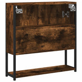 Bathroom Mirror Cabinet Smoked Oak 60x16x60 cm Engineered Wood 842423