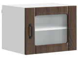 Wall Glass Cabinet LUCCA Brown Oak 40 x 31 x 40 cm 884848